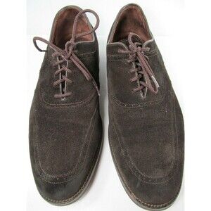 E T Wright Brown Suede Oxford Lace Up Shoes  Mens Size US 13 EE   Made In Italy
